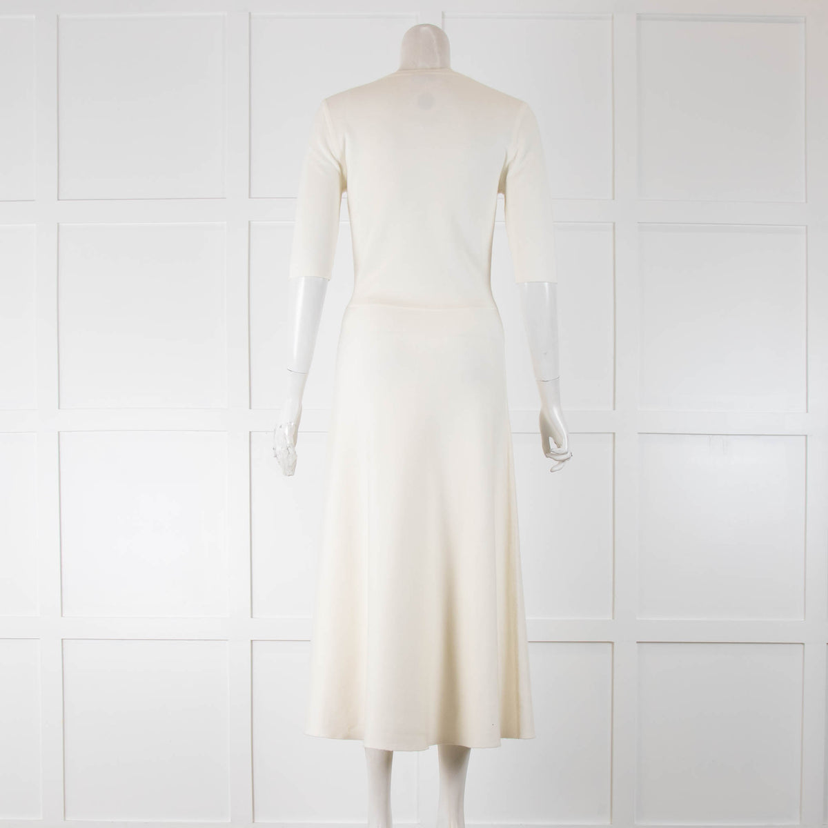Gabriela Hearst White Knit Maxi Dress