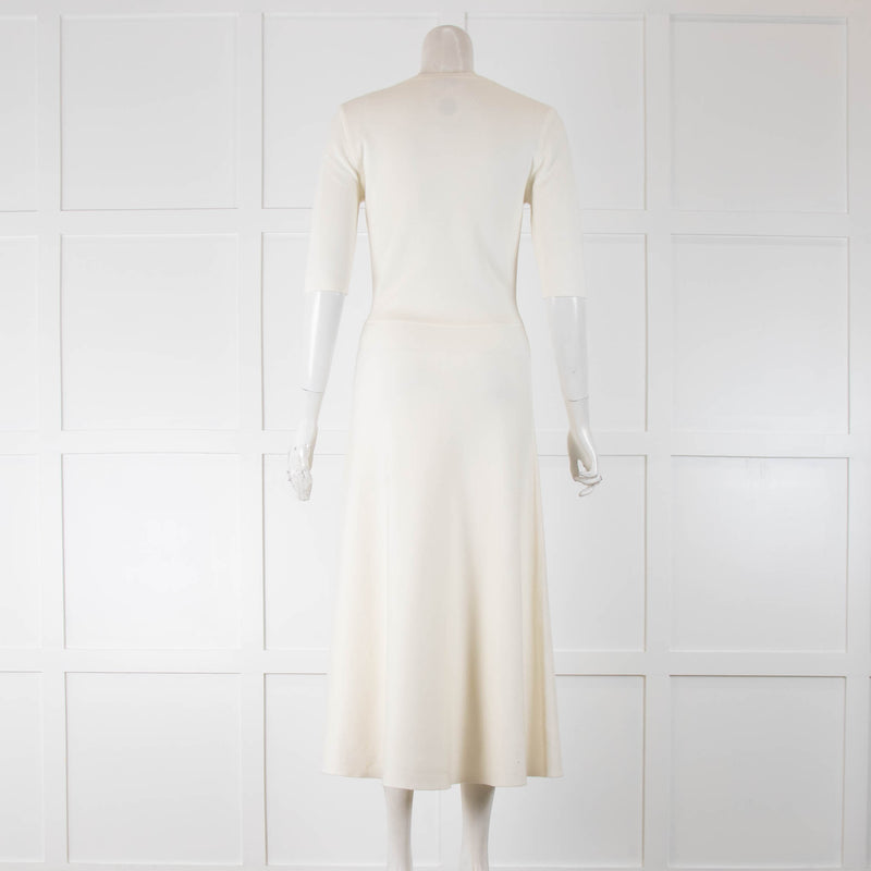 Gabriela Hearst White Knit Maxi Dress