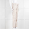 DEREK LAM 10 CROSBY Cream Trousers With Black Pin Stripe