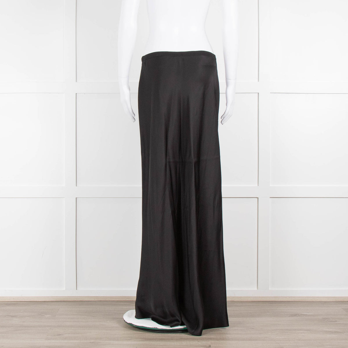 Anine Bing Black Silk Slip Skirt