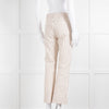 DEREK LAM 10 CROSBY Cream Trousers With Black Pin Stripe