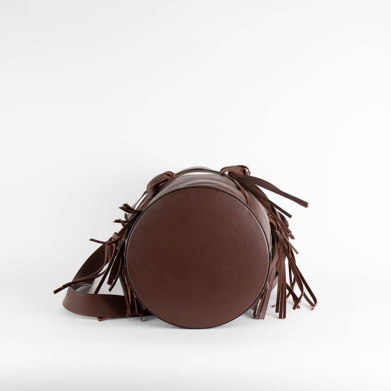 NEOUS Venus Bucket Bag In Burgundy Brown