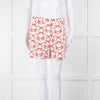Stella McCartney White and Red Patterned Shorts