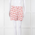 Stella McCartney White and Red Patterned Shorts