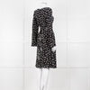 Lily & Lionel Black With White Star Print Dress With Contrast Belt
