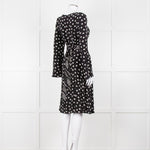 Lily & Lionel Black With White Star Print Dress With Contrast Belt