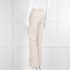 DEREK LAM 10 CROSBY Cream Trousers With Black Pin Stripe