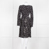 Lily & Lionel Black With White Star Print Dress With Contrast Belt