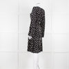 Lily & Lionel Black With White Star Print Dress With Contrast Belt