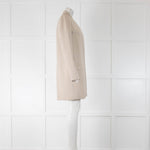 Isabel Marant Light Grey Pony Skin Trim Coat