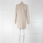 Isabel Marant Light Grey Pony Skin Trim Coat