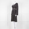 Lily & Lionel Black With White Star Print Dress With Contrast Belt