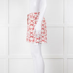 Stella McCartney White and Red Patterned Shorts