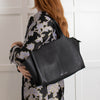 Celine Black Grainy Leather Tri Fold Bag