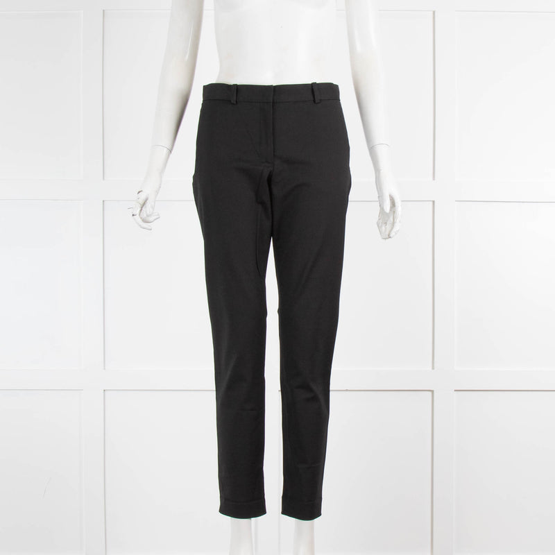 Joseph Black Cotton Slim Leg Trousers