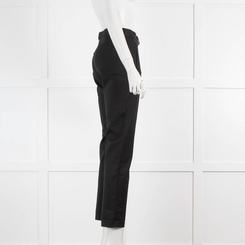 Joseph Black Cotton Slim Leg Trousers