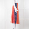 Maje Multicoloured Lace Panel Skirt With Elasticated Waist