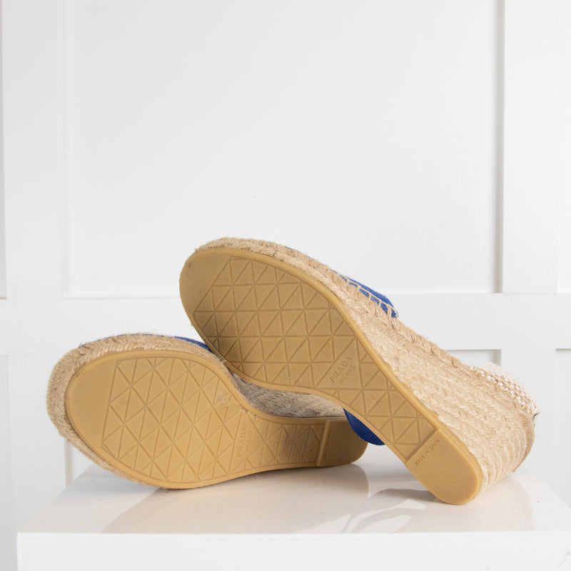 Prada Blue Espadrilles