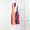 Maje Multicoloured Lace Panel Skirt With Elasticated Waist
