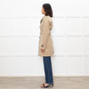 Burberry Neutral Beige Belted Short Trench Coat