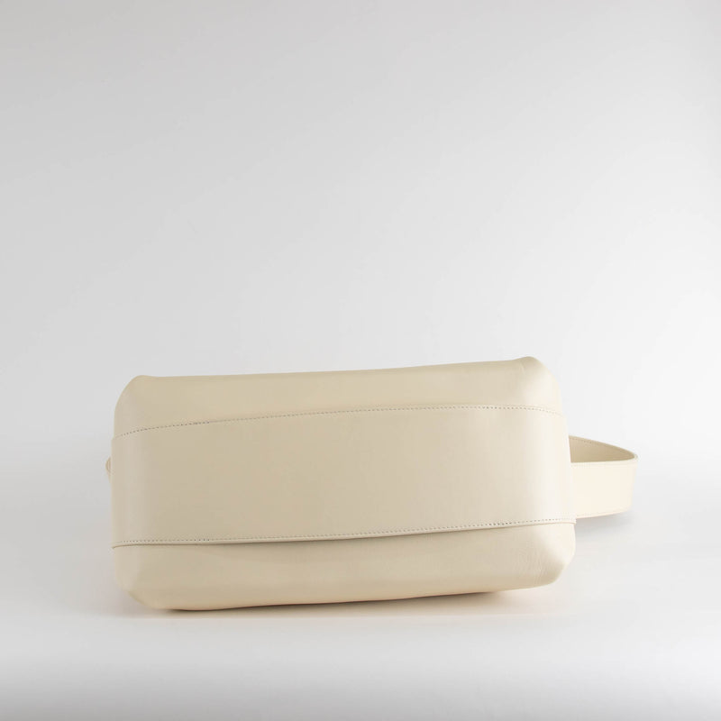 NEOUS Scorpius Cream Leather Carryall Tote