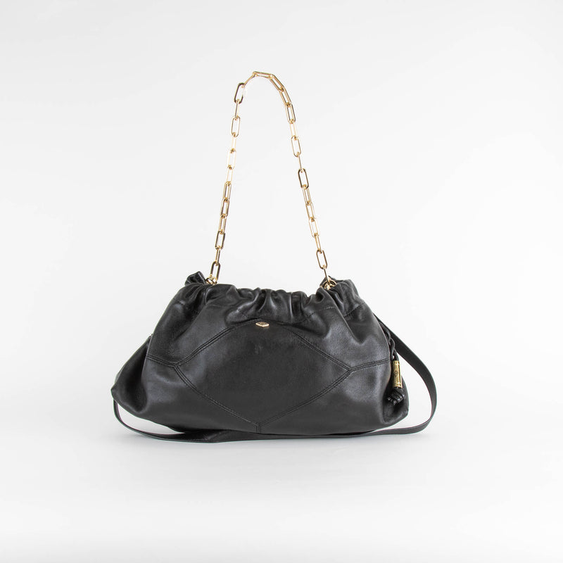 ba&sh Nappa Black Crossbody Leather June Bag