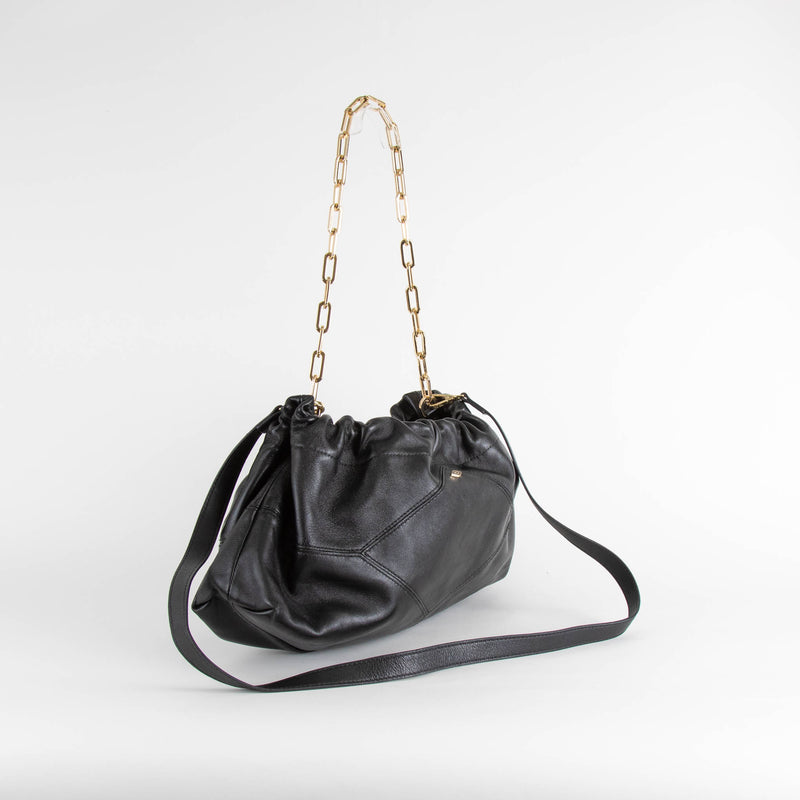 ba&sh Nappa Black Crossbody Leather June Bag