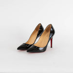 Christian Louboutin Black Patent Pointy Heeled Shoes