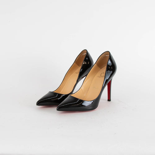 Christian Louboutin Black Patent Pointy Heeled Shoes