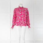 Etoile Isabel Marant Pink White Floral Long Sleeve Top