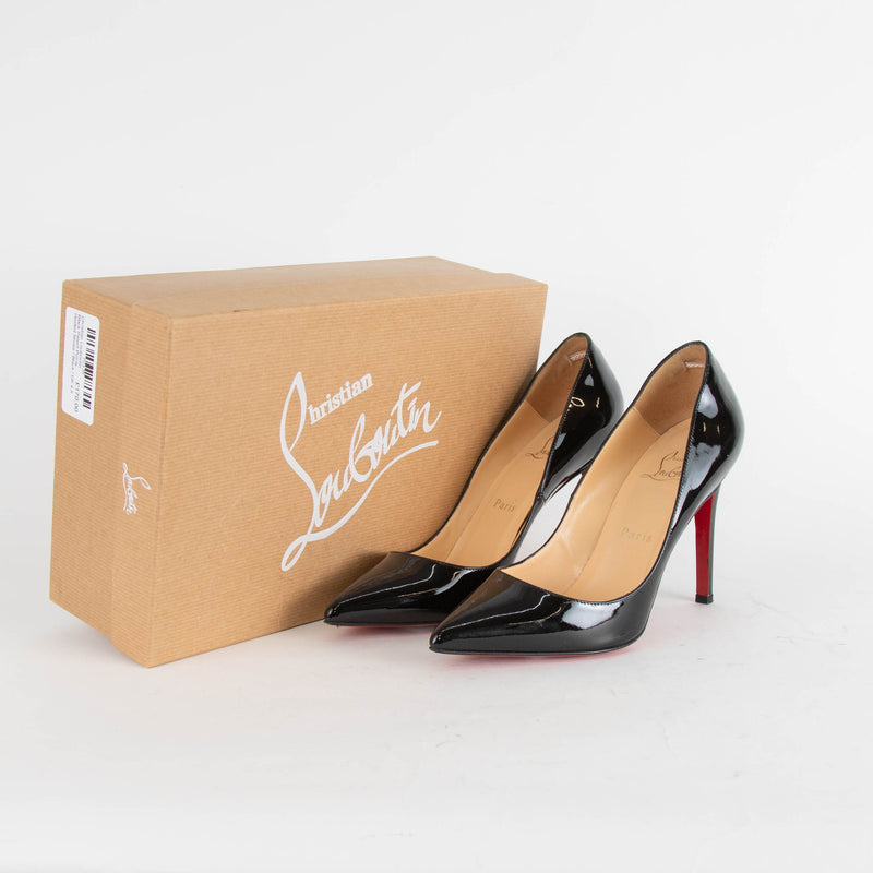 Christian Louboutin Black Patent Pointy Heeled Shoes