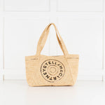 Stella McCartney Embroidered Raffia Tote