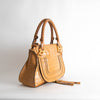 Chloe Tan Croc Effect Marcie Shoulder Bag