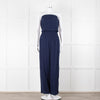 Melissa Odabash Navy Cotton Sleeveless Jumpsuit