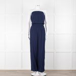 Melissa Odabash Navy Cotton Sleeveless Jumpsuit