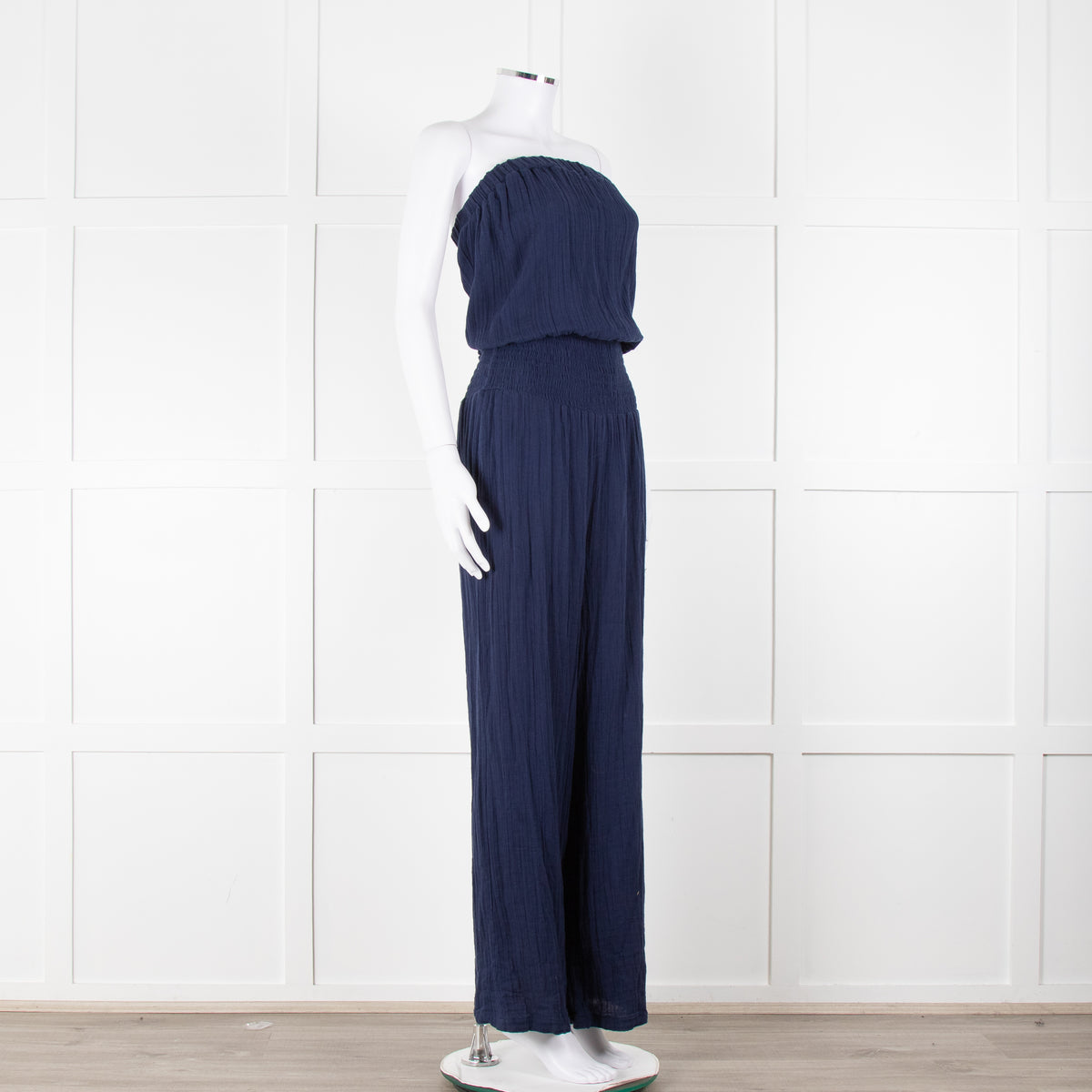 Melissa Odabash Navy Cotton Sleeveless Jumpsuit