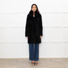 Unbranded Black Fur Knit Reversible  Coat