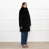 Unbranded Black Fur Knit Reversible  Coat