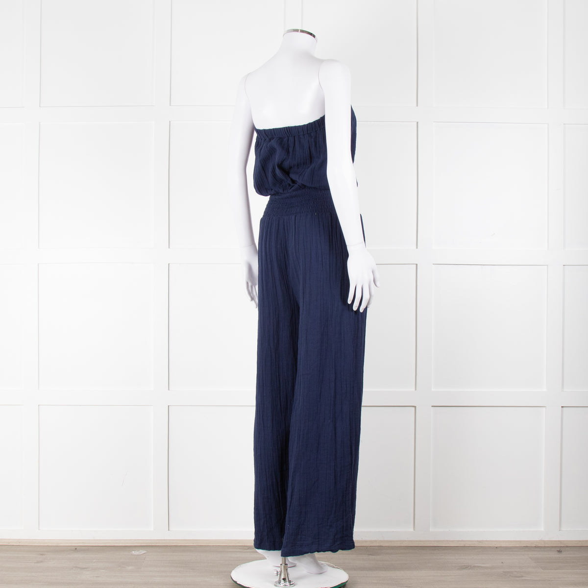 Melissa Odabash Navy Cotton Sleeveless Jumpsuit