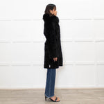 Unbranded Black Fur Knit Reversible  Coat