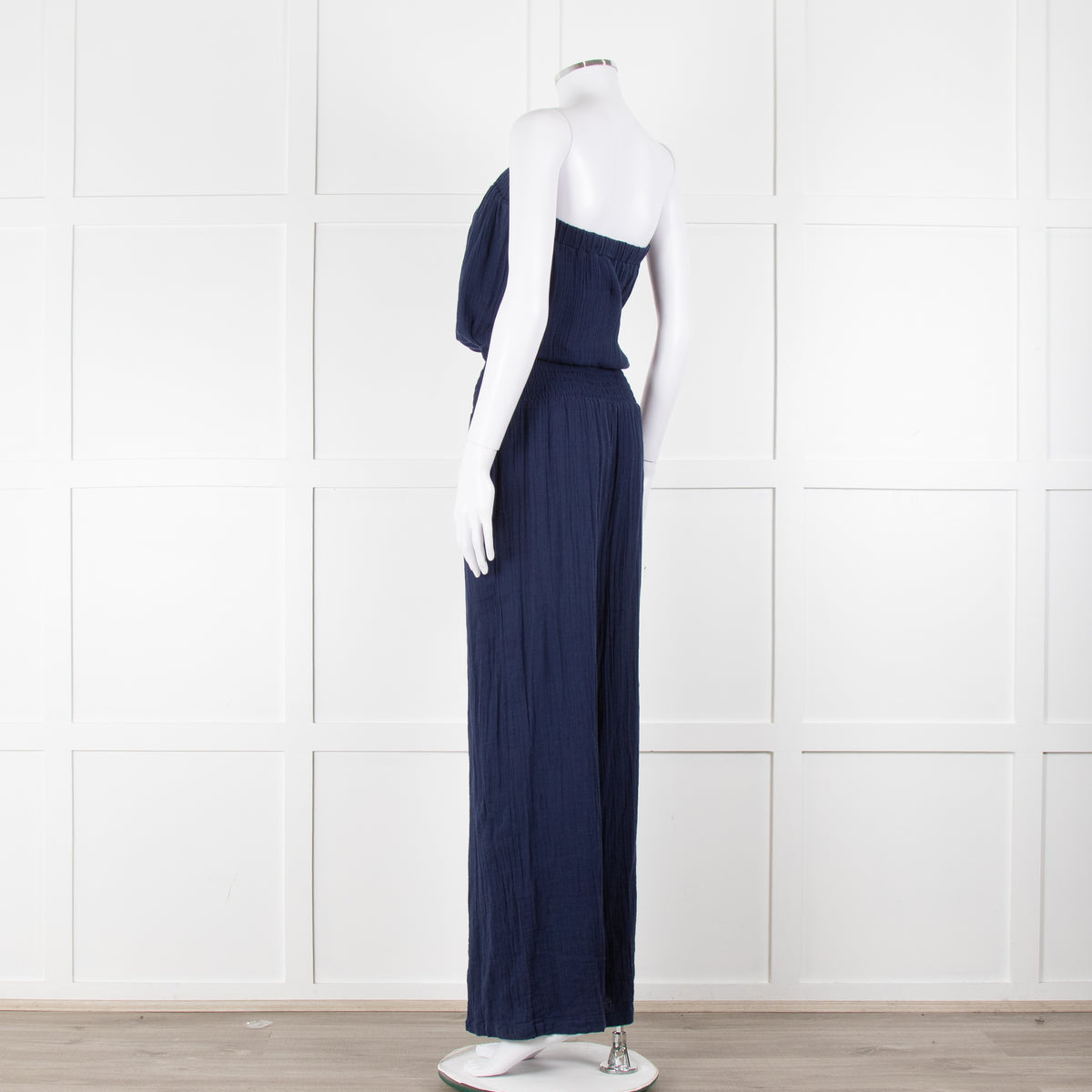 Melissa Odabash Navy Cotton Sleeveless Jumpsuit