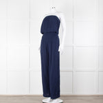 Melissa Odabash Navy Cotton Sleeveless Jumpsuit
