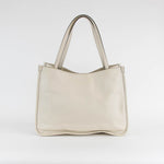 Gucci White Leather 1955 Horsebit Tote