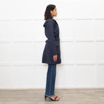 Barbour Navy Quilted Belted Jacket