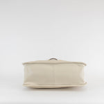 Gucci White Leather 1955 Horsebit Tote