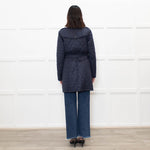 Barbour Navy Quilted Belted Jacket