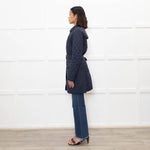 Barbour Navy Quilted Belted Jacket