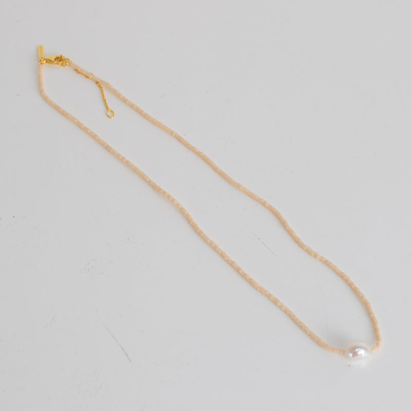 Kirstin Ash Beaded Sun and Moon Single Pearl Choker