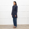 Barbour Navy Quilted Belted Jacket