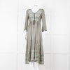 Odd Molly Green Paisley Print V Neck Maxi Dress